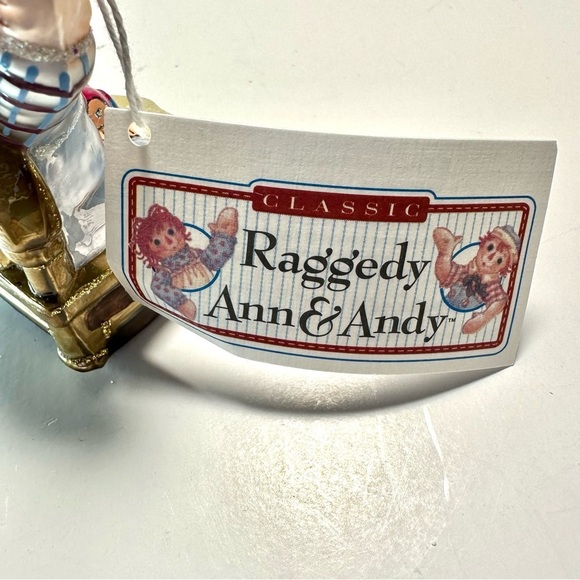 Rare 1998 Kurt Adler Polonaise Collection Raggedy Andy Glass Ornament AP 1514 - Picture 10 of 13